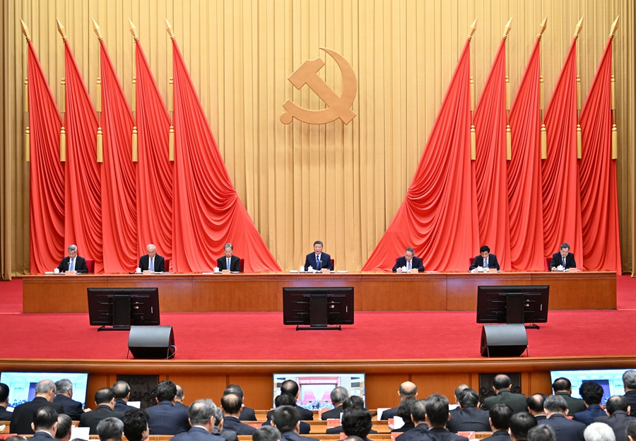 ??1月6日，中共中央總書記、國家主席、中央軍委主席習近平在中國共產黨第二十屆中央紀律檢查委員會第四次全體會議上發表重要講話。李強、趙樂際、王滬寧、蔡奇、丁薛祥、李希出席會議。